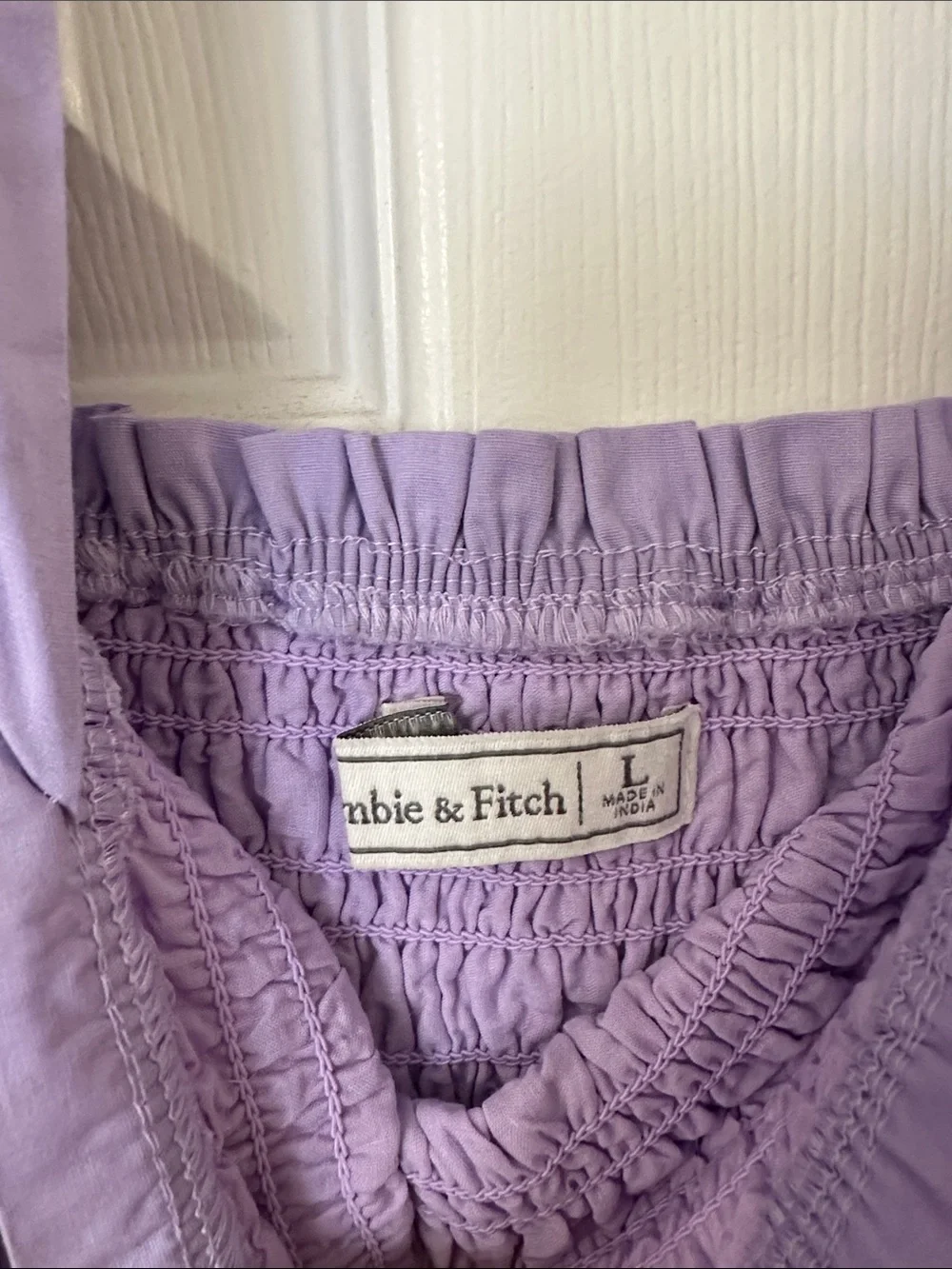 Abercrombie & Fitch Lilac Smocked Dress